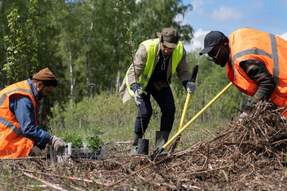 Environmental specialists on site